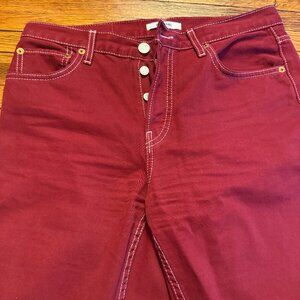 Re/Done Red Jeans